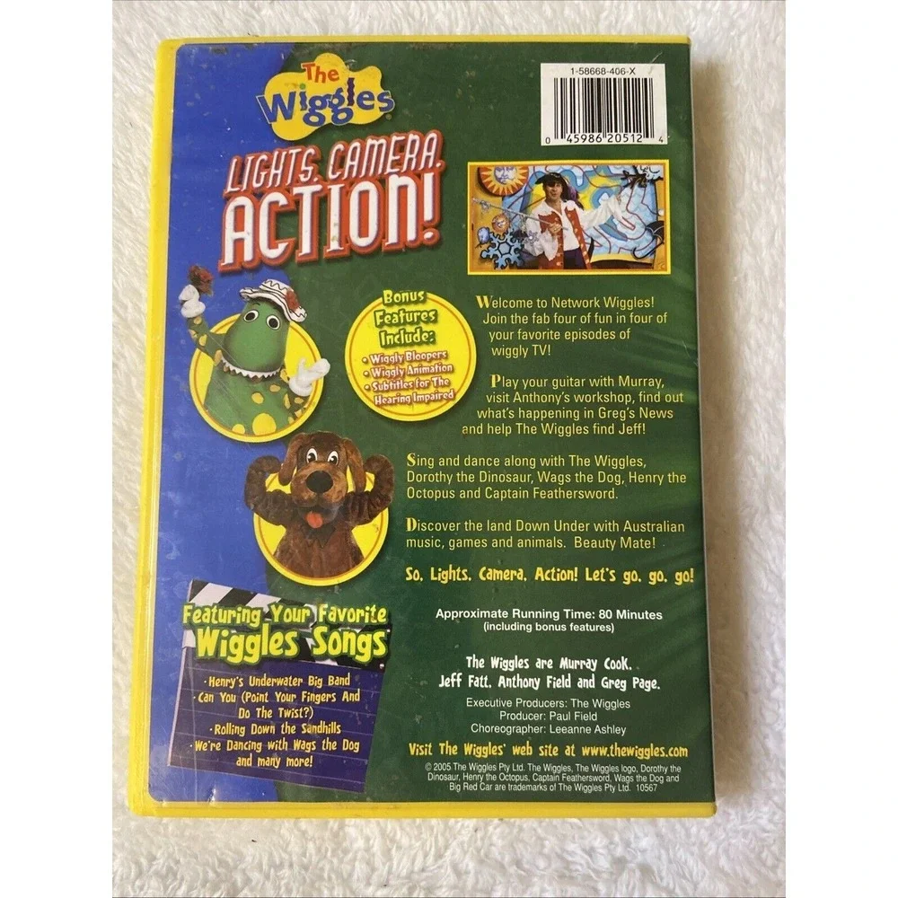 The‎ Wiggles Lights Camera Action Dvd Kids 4 Favorite TV Episodes Tested Works